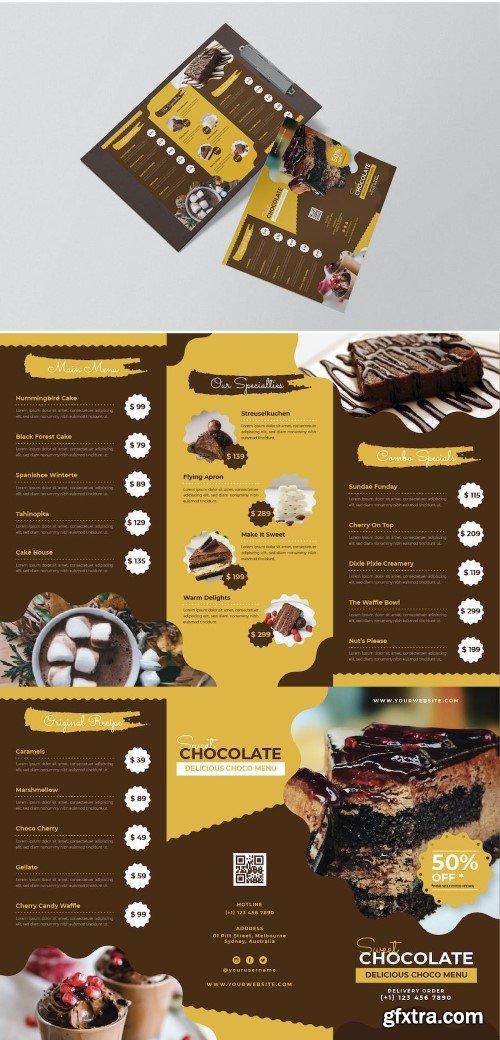 Sweet Chocolate Restaurant Menu