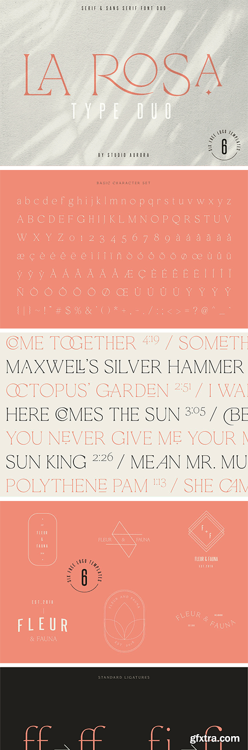 La Rosa - Elegant Summer Serif Font
