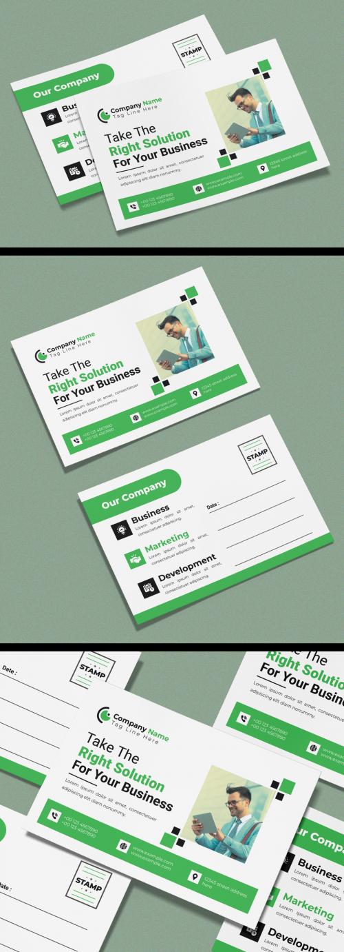 Business Postcard Design Layout 579999801