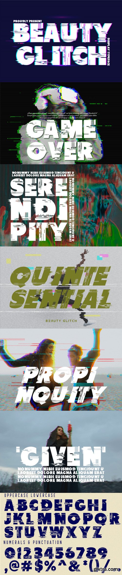 Beauty Glitch Font