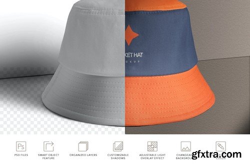 Reversible Bucket Hat Mockups 7JE7SXM