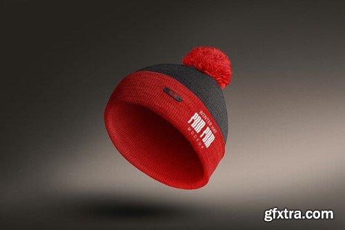 Pom Pom Winter Hat Mockups 5HA73TQ