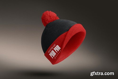 Pom Pom Winter Hat Mockups 5HA73TQ