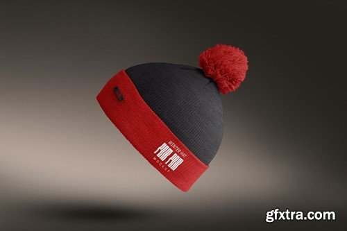 Pom Pom Winter Hat Mockups 5HA73TQ