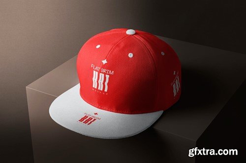 Flat Brim Hat Mockups RSKQ46G