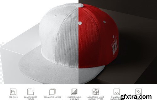 Flat Brim Hat Mockups RSKQ46G