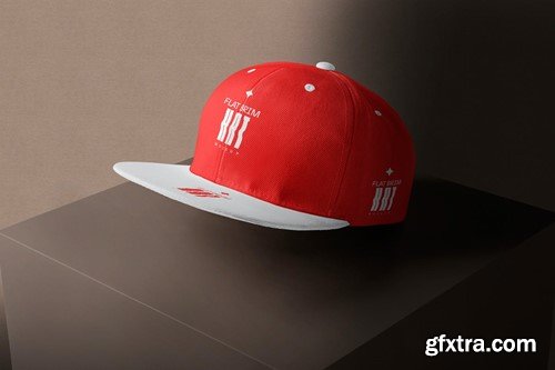 Flat Brim Hat Mockups RSKQ46G