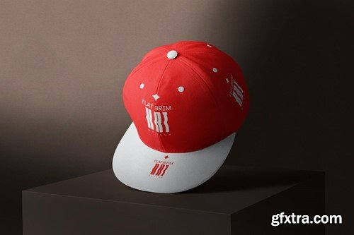 Flat Brim Hat Mockups RSKQ46G