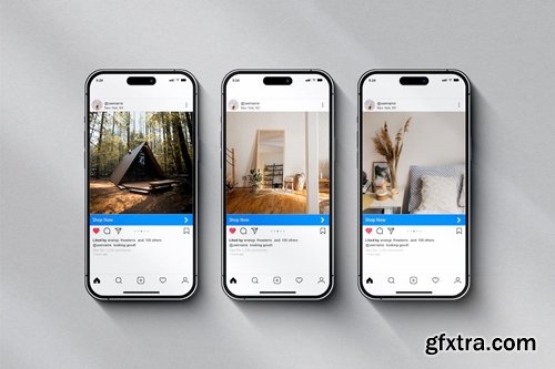 Insta Post Iphone Mockup WCU6BZZ