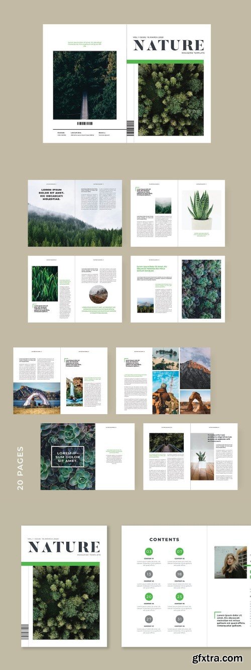 Nature Magazine Template