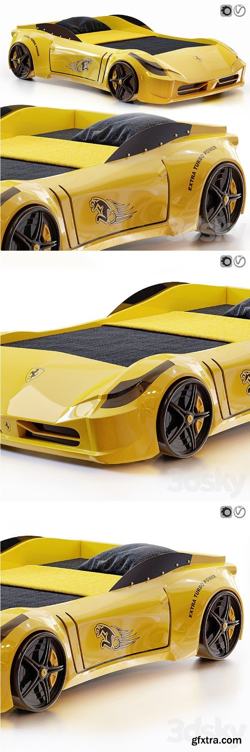 Racing Ferrari Car Bed Model for kids