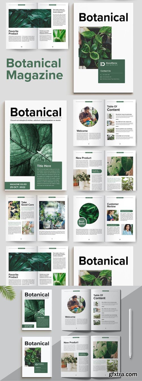 Botanical Magazine Template