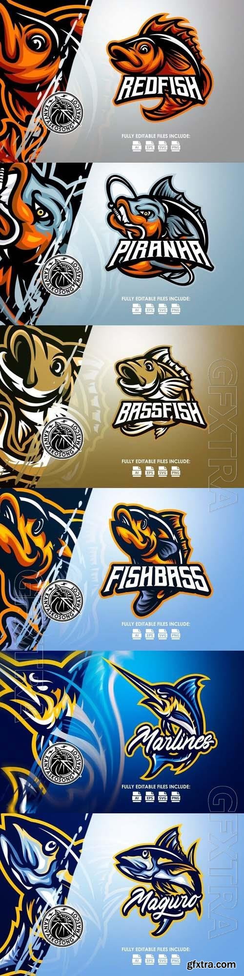 Logo mascot vector design template vol 4