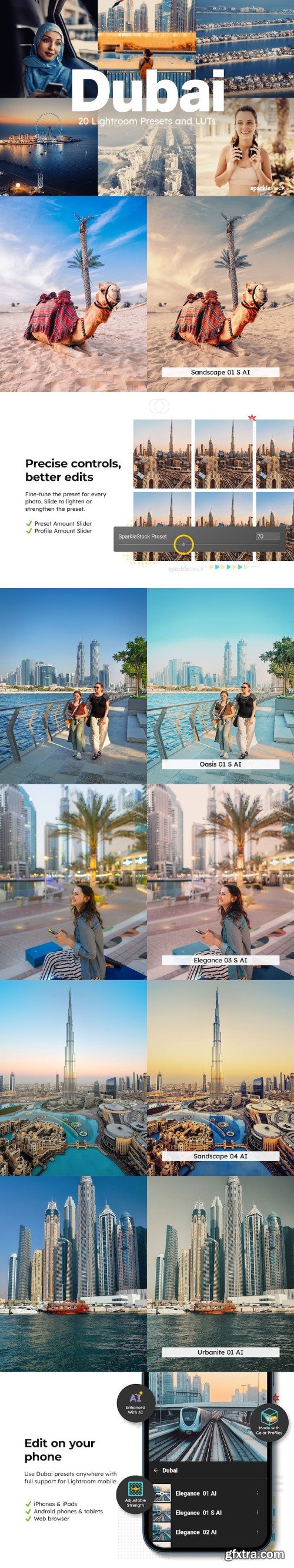 20 Dubai Lightroom Presets and LUTs