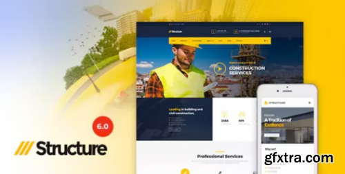Themeforest - Structure - Construction Industrial Factory WordPress Theme 10798442 v7.2.0 - Nulled