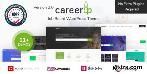 Themeforest - CareerUp - Job Board WordPress Theme 24002090 v2.3.33 - Nulled