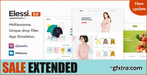 Themeforest - Elessi - WooCommerce AJAX WordPress Theme - RTL support 20968615 v5.2.5 - Nulled