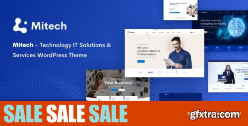 Themeforest - Mitech - Technology IT Solutions &amp; Services WordPress Theme 23629596 v1.8.8 - Nulled