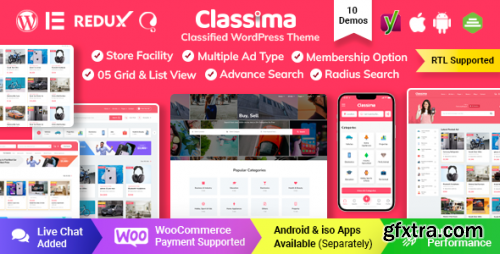 Themeforest - Classima – Classified Ads WordPress Theme 24494997 v2.2.12 - Nulled