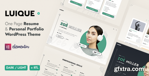 Themeforest - Luique - Personal Portfolio WordPress Theme 41227879 v1.2.2 - Nulled