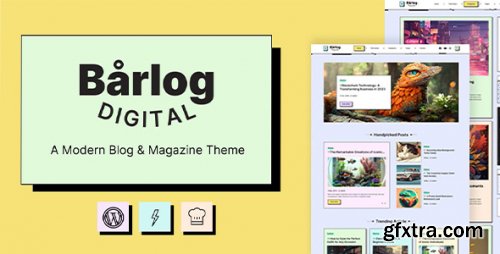 Themeforest - Barlog - A Modern Blog &amp; Magazine Theme 45776463 v1.1.1 - Nulled