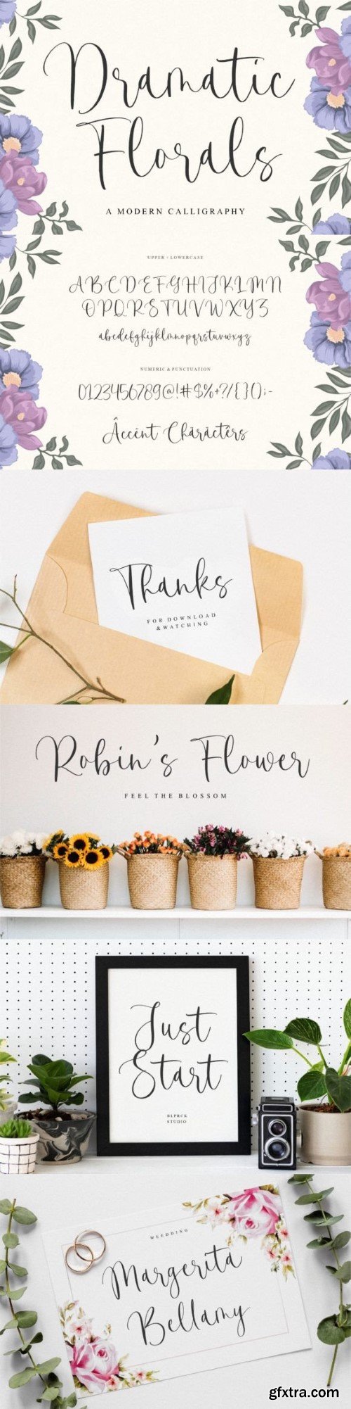 Dramatic Florals Font