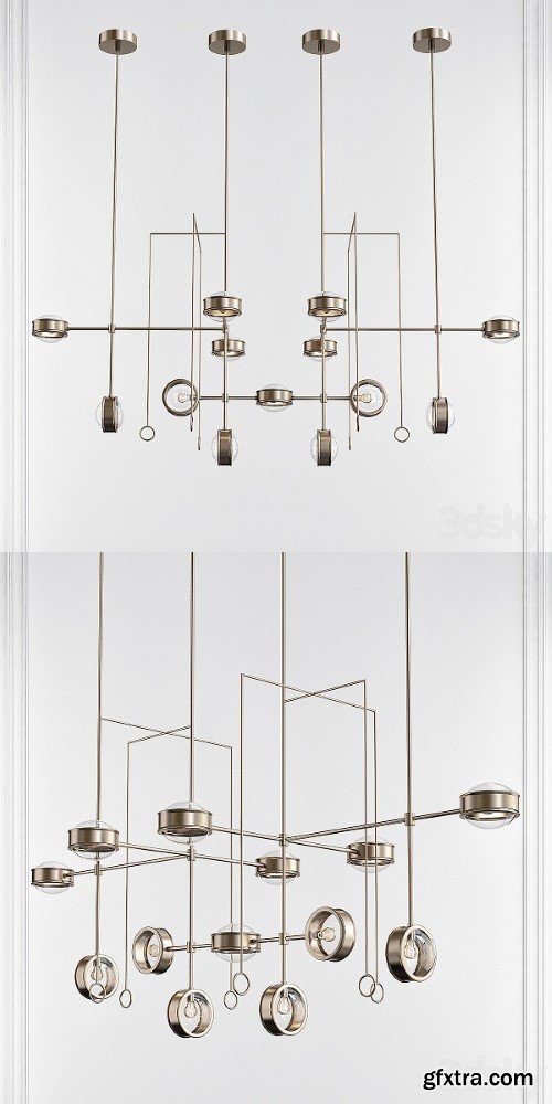 HOLLY HUNT LYRA CHANDELIER