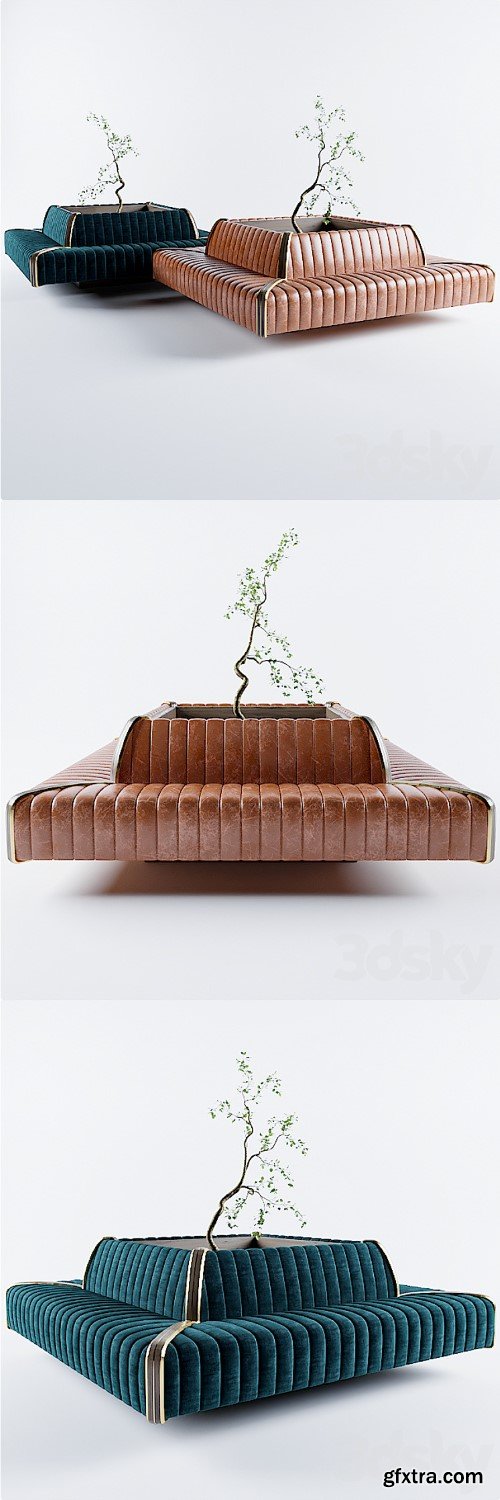 Rectangular Sofa For Cafe & Restaurant