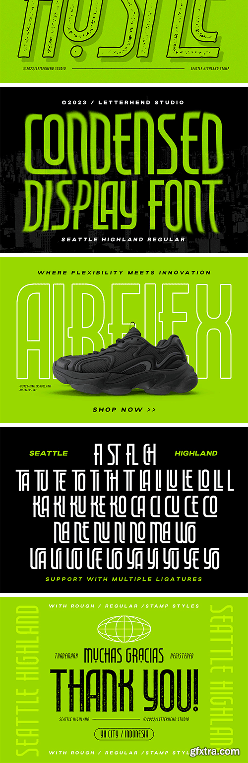 Seattle Highland - Condensed Font