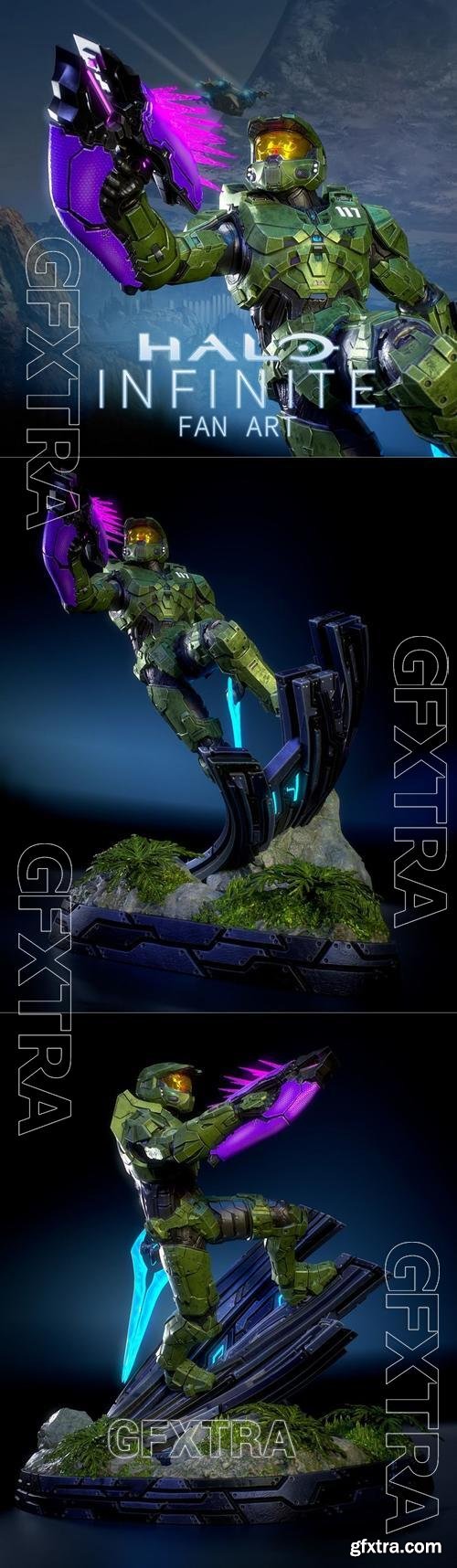 Halo Infinite Statue - Master Chief &ndash; 3D Print Model