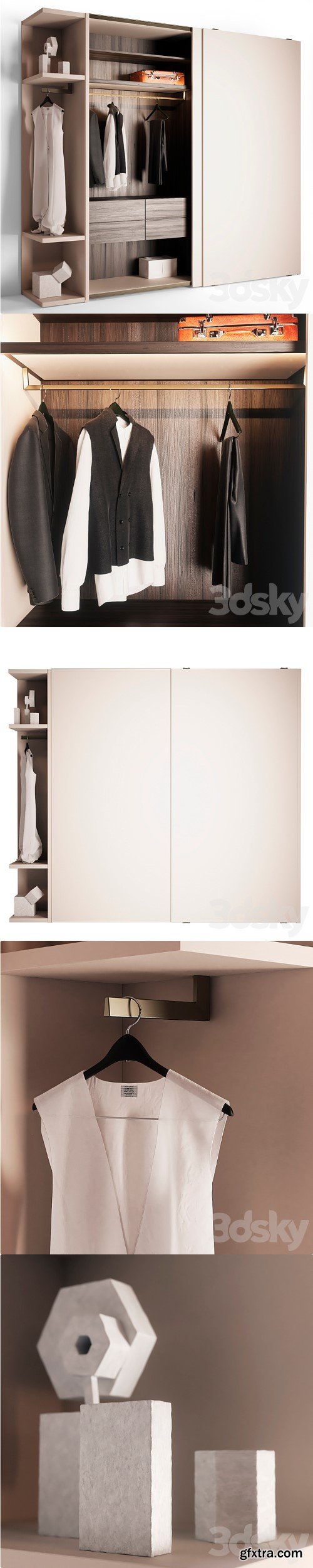 Sliding wardrobe Pianca Nastro