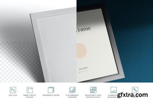 Square Canvas Frame Mockups XUBX8TR