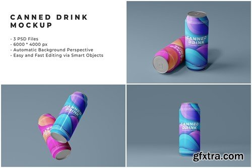 Canned Drink Mockup L9DKLBV