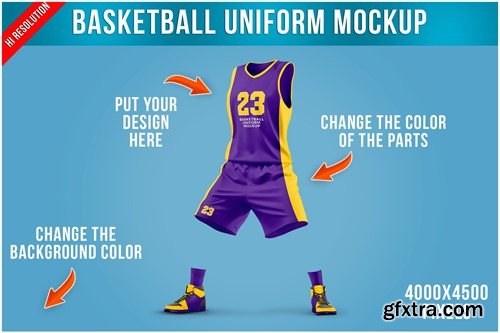 Basketball Uniform Mockup 2RLBSJE