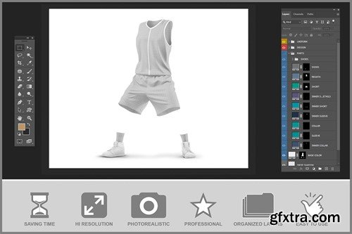 Basketball Uniform Mockup 2RLBSJE