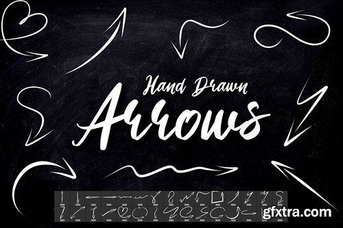 30 Hand Drawn Arrows Photoshop Brushes BR9GYDE