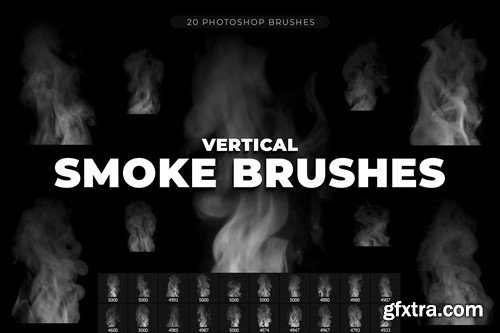 20 Vertical Smoke Brushes W8QDGXS