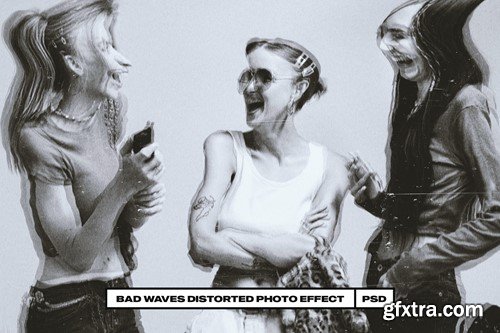 Bad Waves Distorted Photo Effect 4LH976B