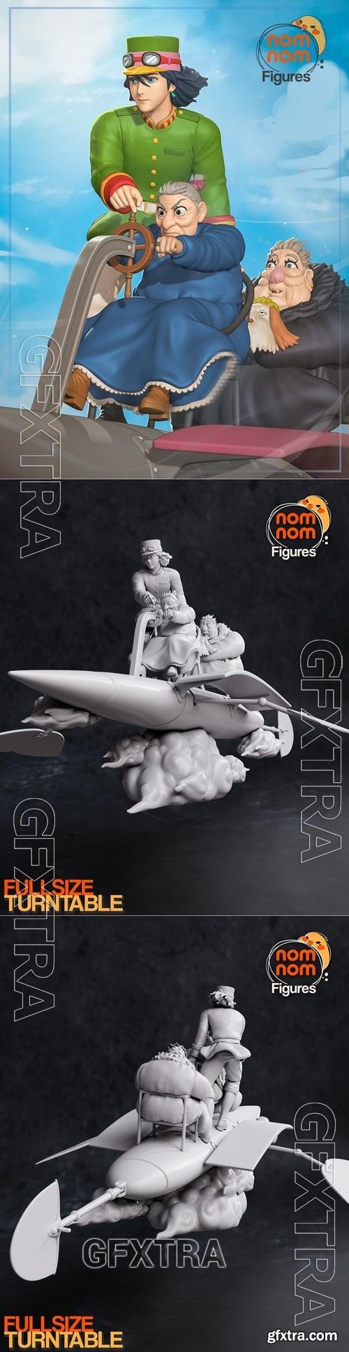 Nomnom Figures - Howl Moving Castle &ndash; 3D Print Model