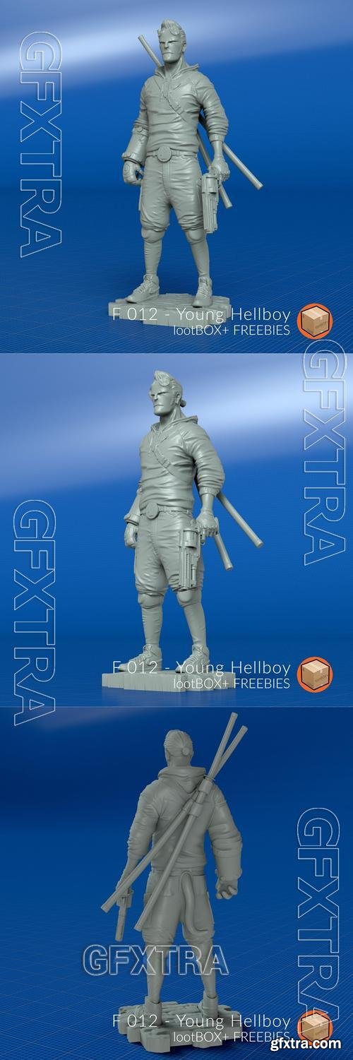 F 012 - Young Hellboy &ndash; 3D Print Model
