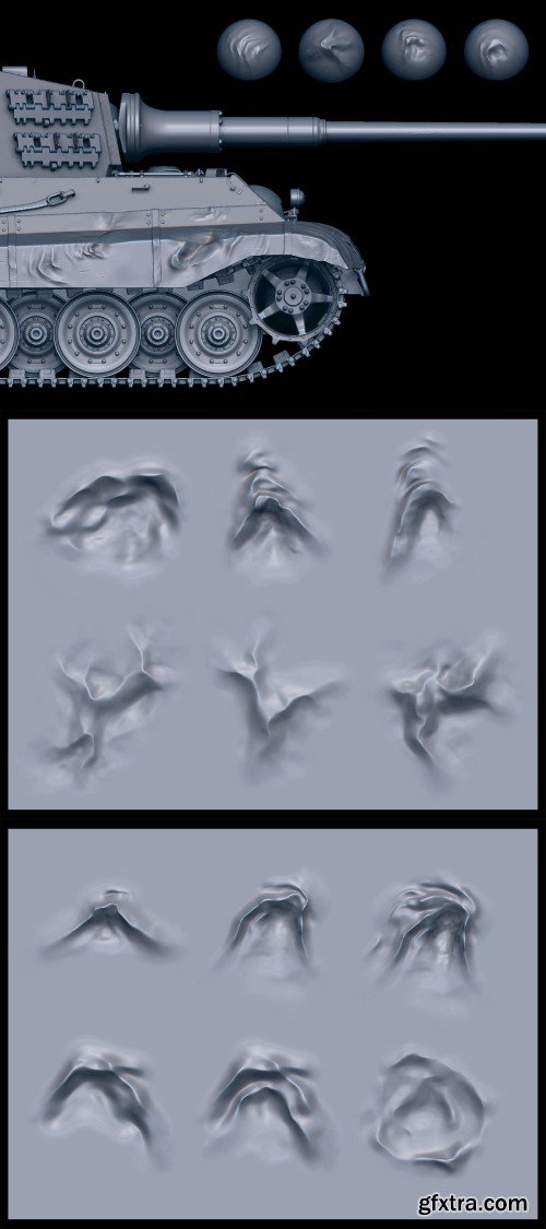 Artstation - Metal Dents Part 2 Brushes for Zbrush (2019+)