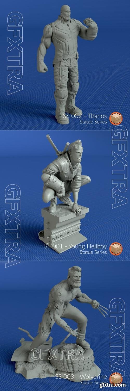 Statue Series (ss) &ndash; 3D Print Model