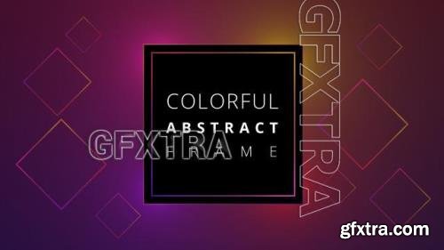 Colorful Abstract Frame Background Loop 1523086