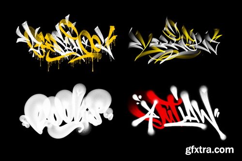 YellowImages - Spray Brush Pack for Graffiti in Procreate - 36440