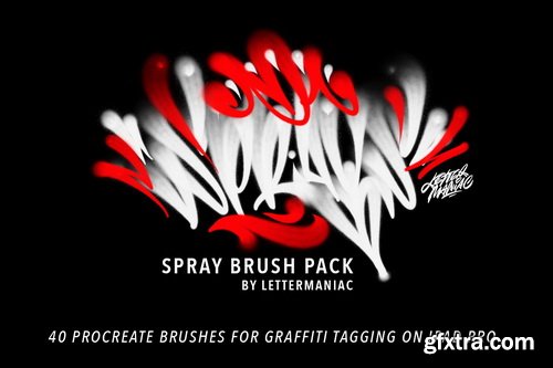 YellowImages - Spray Brush Pack for Graffiti in Procreate - 36440