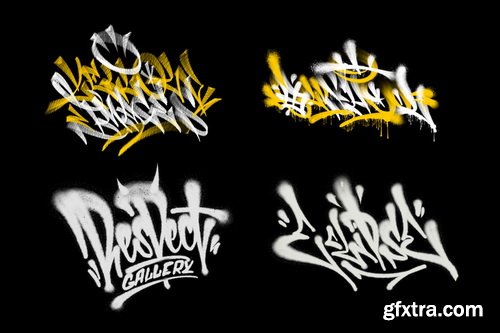 YellowImages - Spray Brush Pack for Graffiti in Procreate - 36440