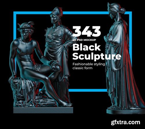 YellowImages - Collection of 343 Sculptures in black style # 08 for branding and design of your product - 68322