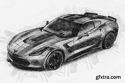 Pencil SKetch Effect Action For Photoshop RY3GUW5