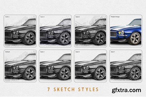 Pencil SKetch Effect Action For Photoshop RY3GUW5