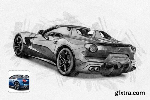 Pencil SKetch Effect Action For Photoshop RY3GUW5